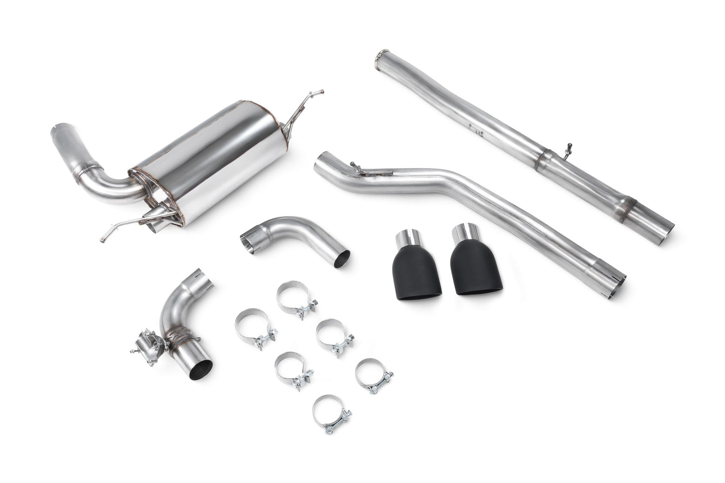 Scorpion Cat-Back Valved Quiet Exhaust (Black Daytona) for Ford Focus Mk3 RS (16-19)