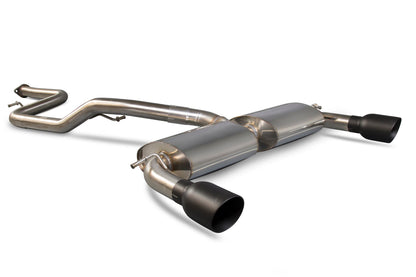 Scorpion 63.5mm/2.5"Non-Res Cat-Back Exhaust (Black Daytona) for Ford Focus Mk2 ST 225 (06-11)