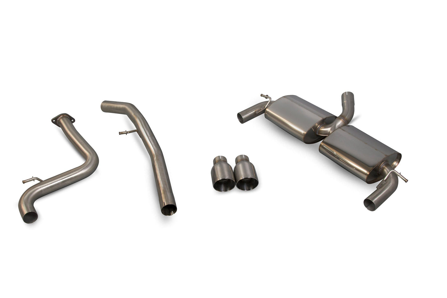 Scorpion 63.5mm/2.5" Non-Res Cat-Back Exhaust (Daytona) for Ford Focus Mk2 ST 225 (06-11)