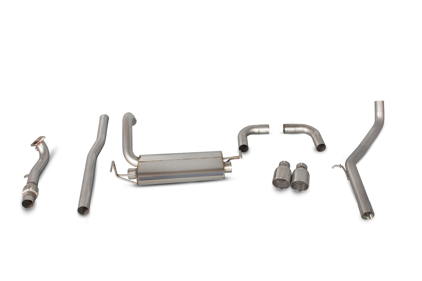 Scorpion Non-Res Cat-Back Exhaust (Daytona) for Fiat 500 595 695 Abarth (08-18)