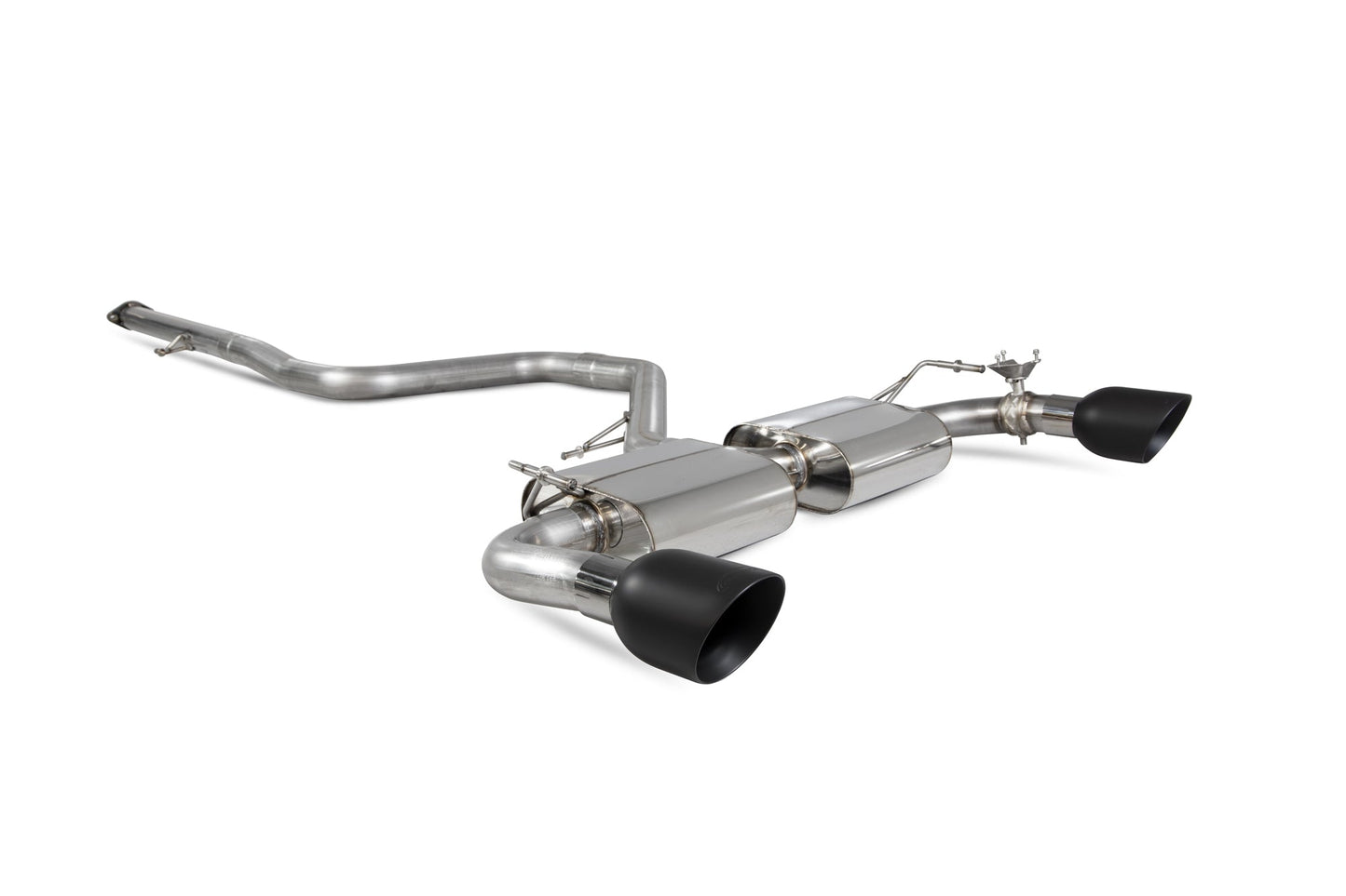 Scorpion Non-Res Cat-Back Valved Exhaust (Black Daytona) for Hyundai i30N Performance (17-18)