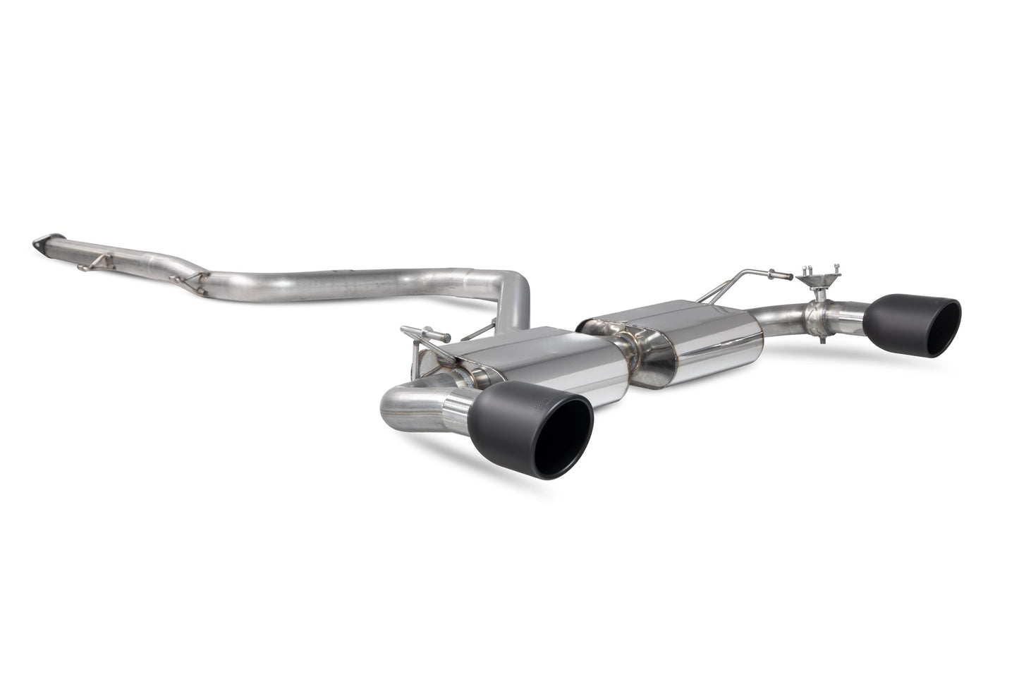 Scorpion Non-Res Cat-Back Valved Exhaust (Black Indy) for Hyundai i30N Performance (17-18)