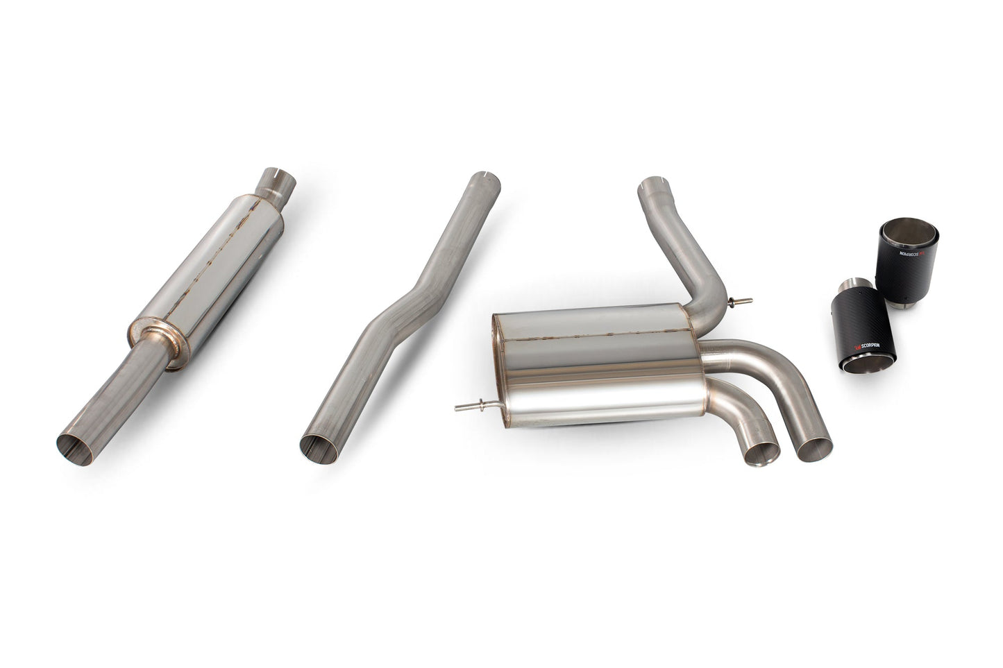 Scorpion Resonated Cat-Back Exhaust (Ascari) for Mini Cooper S F56 3 Door (14-18)