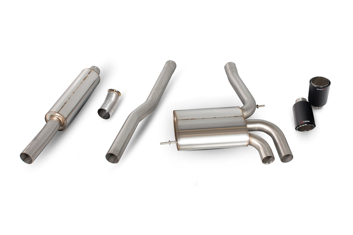 Scorpion Resonated Cat-Back Exhaust (Ascari) for Mini Cooper S F56 Non UK/Euro (14-24)