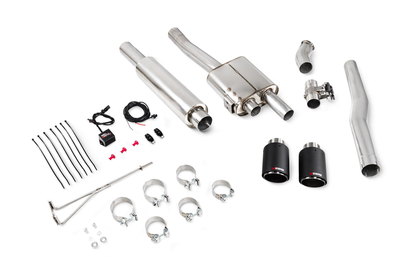 Scorpion TunR Resonated Cat-Back Valved Exhaust (Ascari) for Mini Cooper S F56 Non UK/Euro (14-24)