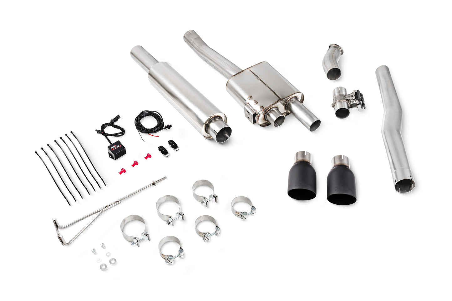 Scorpion TunR Resonated Cat-Back Valved Exhaust (Black Daytona) for Mini Cooper S F56 Non UK/Euro (14-24)