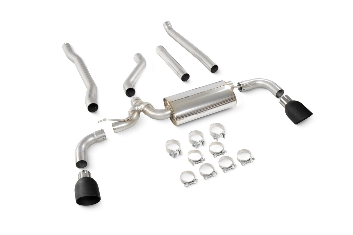 Scorpion Non-Res Cat-Back Exhaust (Black Daytona) for Mini Clubman F54 Cooper S (15-18)