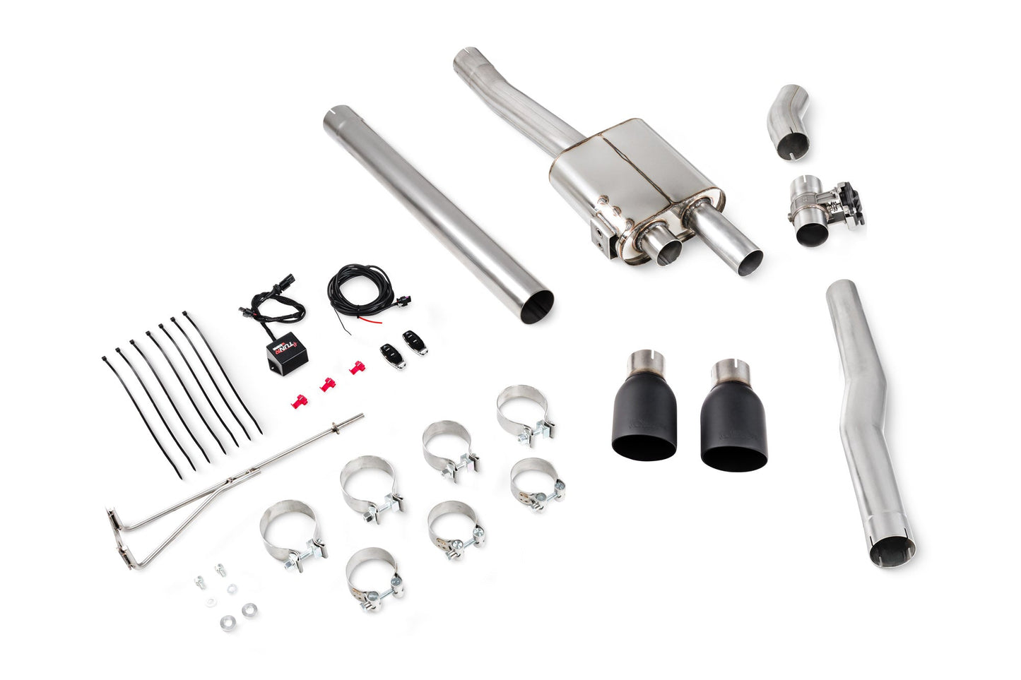 Scorpion TunR Non-Res Cat-Back Valved Exhaust (Black Daytona) for Mini Cooper S F56 (14-18)