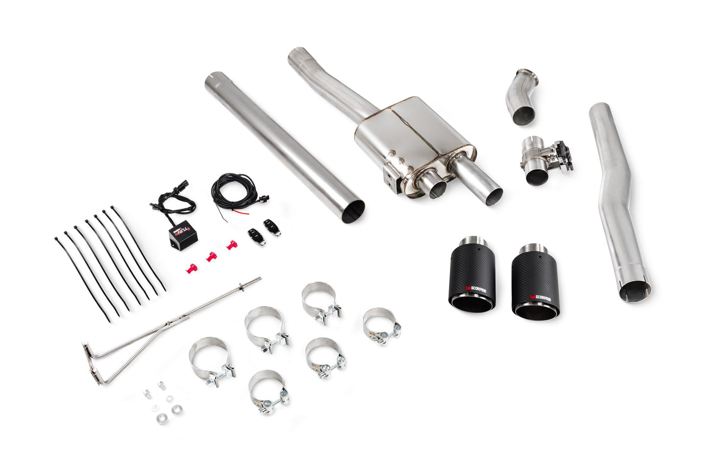 Scorpion TunR Non-Res Cat-Back Valved Exhaust (Ascari) for Mini Cooper S F56 Non UK/Euro (14-24)