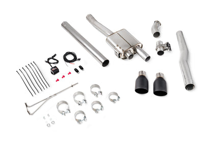 Scorpion TunR Non-Res Cat-Back Valved Exhaust (Black Daytona) for Mini Cooper S F56 Non UK/Euro (14-24)