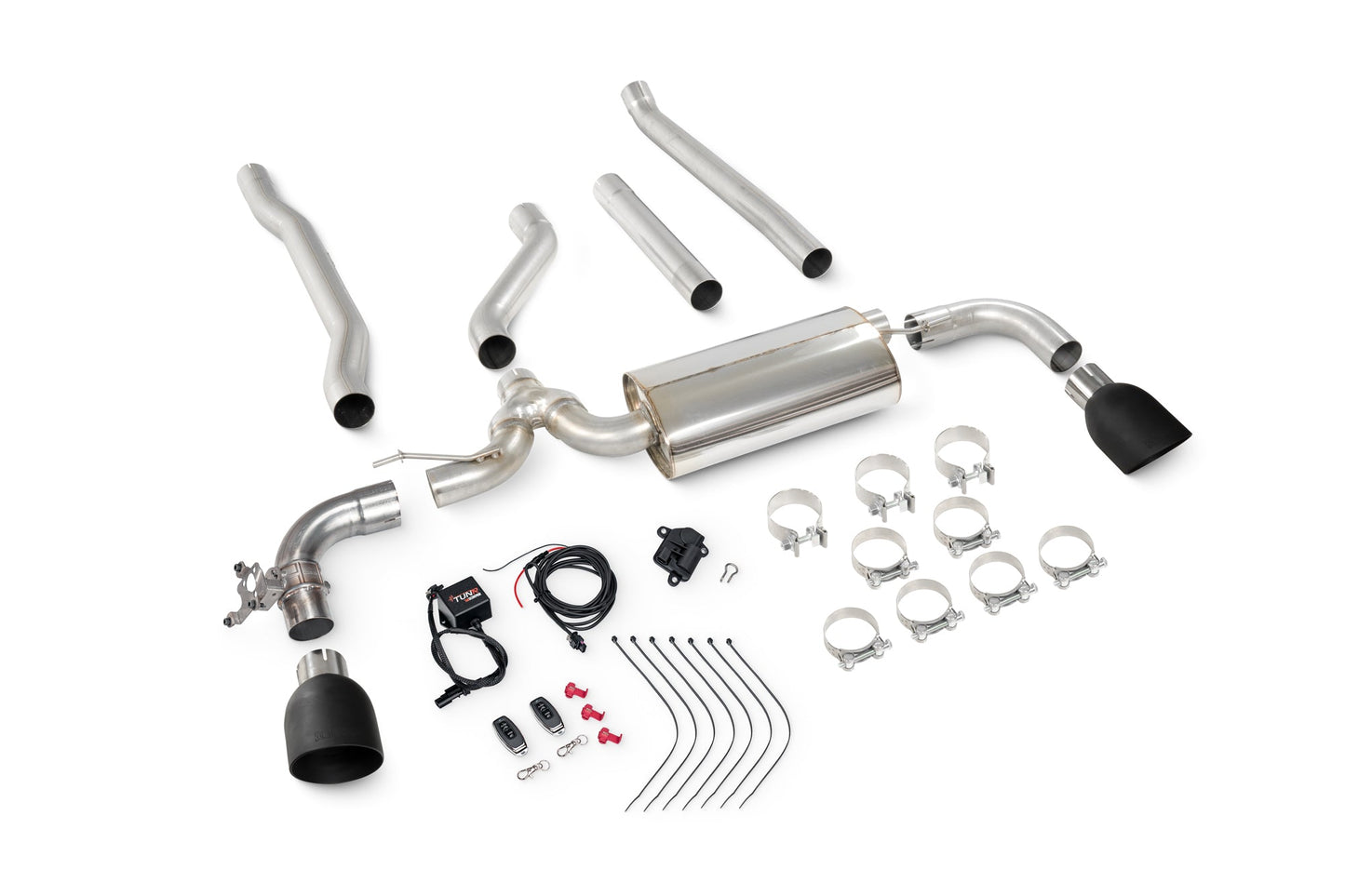 Scorpion TunR Non-Res Cat-Back Exhaust (Black Daytona) for Mini Clubman F54 Cooper S (15-18)