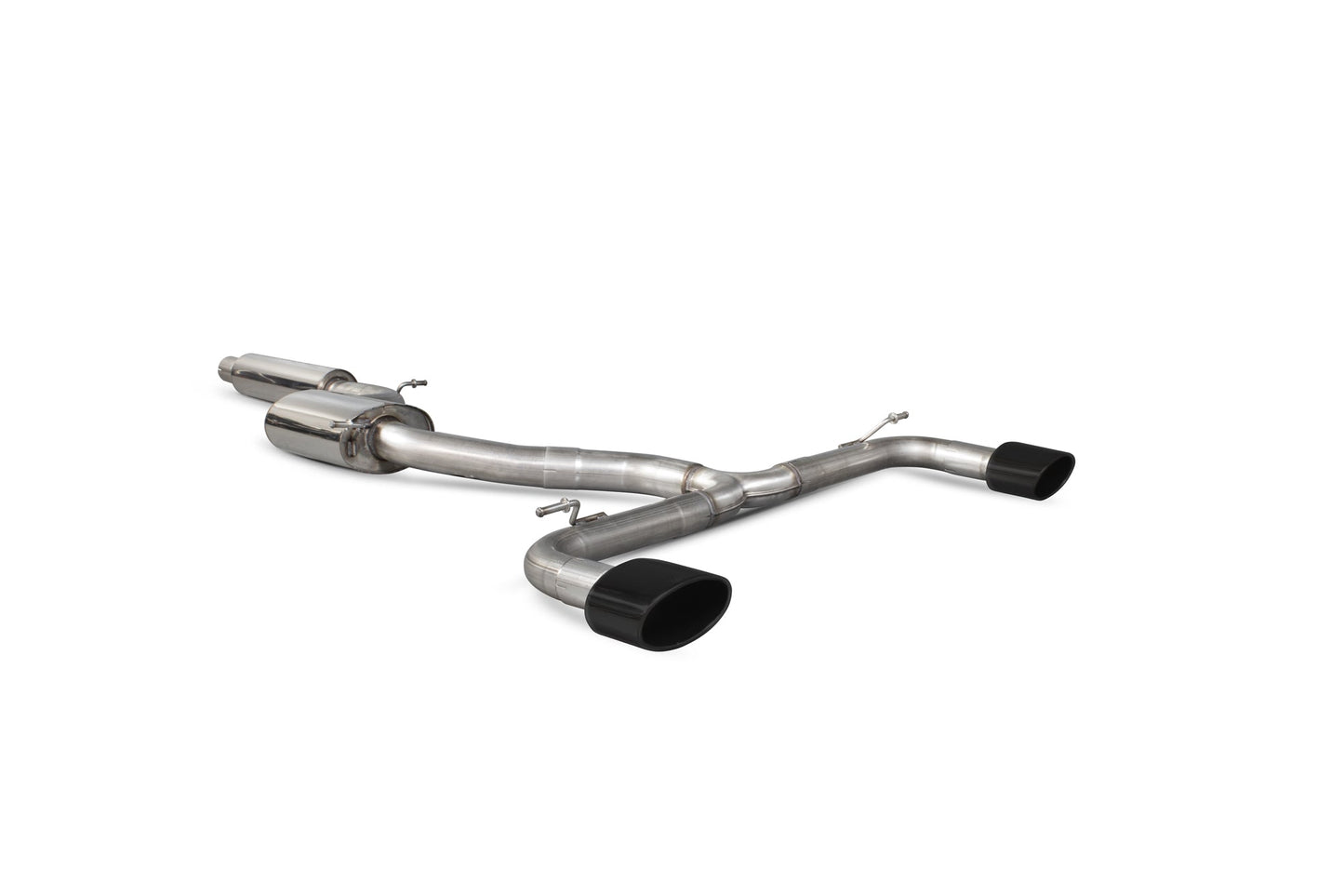 Scorpion Resonated Cat/GPF-Back Exhaust (Black EVO R) for Seat Leon Mk3 Cupra 2.0 TSI (14-20)