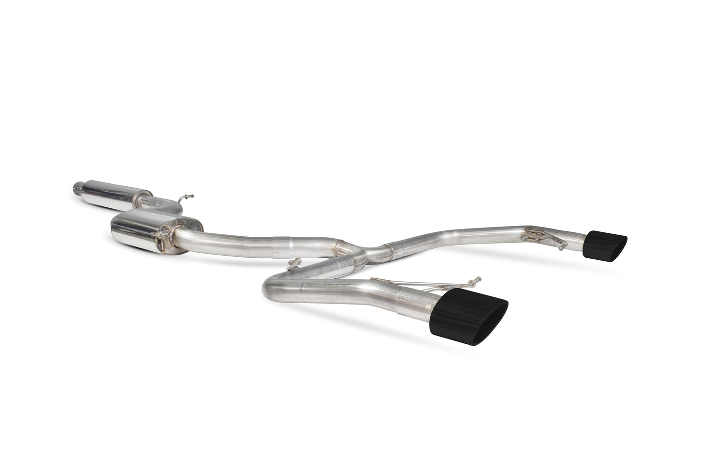 Scorpion Resonated Cat-Back Exhaust (Black EVO R) for Seat Leon Mk3 ST Cupra 2.0 TSI (15-18)