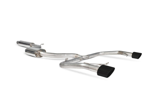 Scorpion Resonated Cat-Back Exhaust (Black EVO R) for Seat Leon Mk3 ST Cupra 2.0 TSI (15-18)