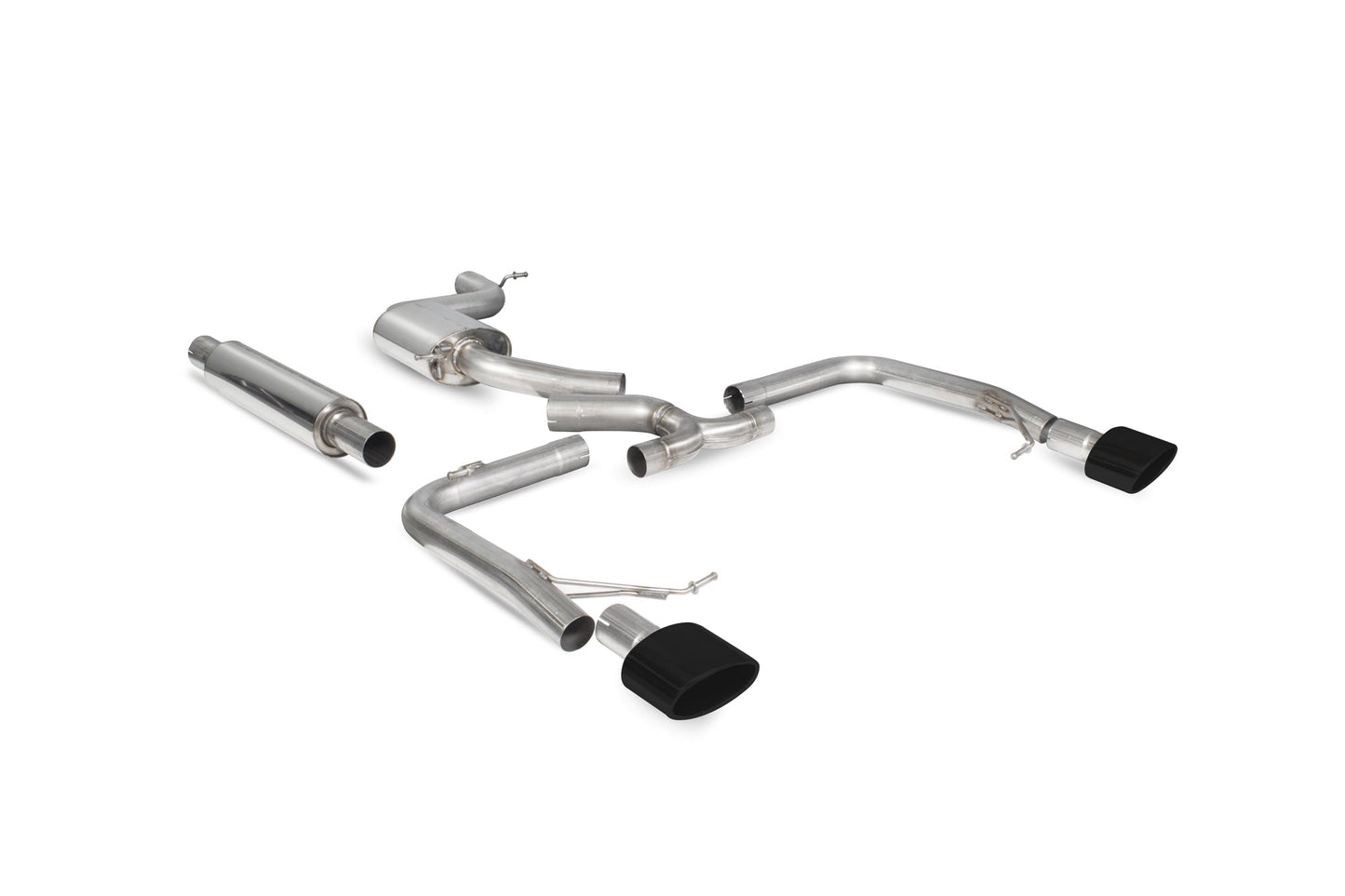 Scorpion Resonated Cat-Back Exhaust (Black EVO R) for Seat Leon Mk3 ST Cupra 2.0 TSI (15-18)