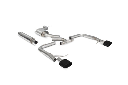 Scorpion Resonated Cat-Back Exhaust (Black EVO R) for Seat Leon Mk3 ST Cupra 2.0 TSI (15-18)