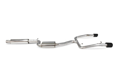 Scorpion Resonated Cat-Back Exhaust (Black EVO R) for Seat Leon Mk3 ST Cupra 2.0 TSI (15-18)