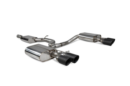 Scorpion Resonated Cat-Back Exhaust (Black Daytona Quad) for Seat Leon Cupra ST 300 Carbon Edition (18-19)