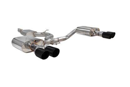Scorpion Resonated GPF-Back Exhaust (Black Daytona Quad) for Seat Leon Cupra ST 300 4Drive (18-22)