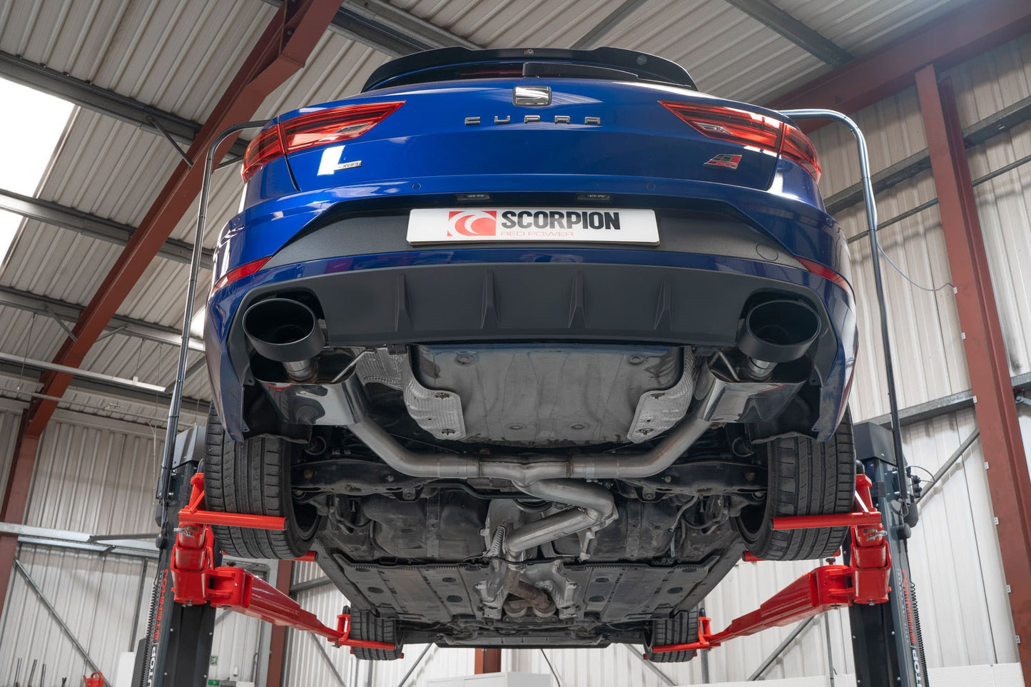 Scorpion Non-Res GPF-Back Exhaust (Black EVO R) for Seat Leon Cupra ST 300 4Drive (18-22)