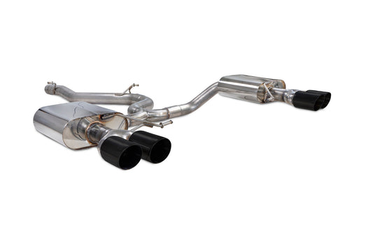 Scorpion Non-Res GPF-Back Exhaust (Black Daytona Quad) for Seat Leon Cupra ST 300 4Drive (18-22)
