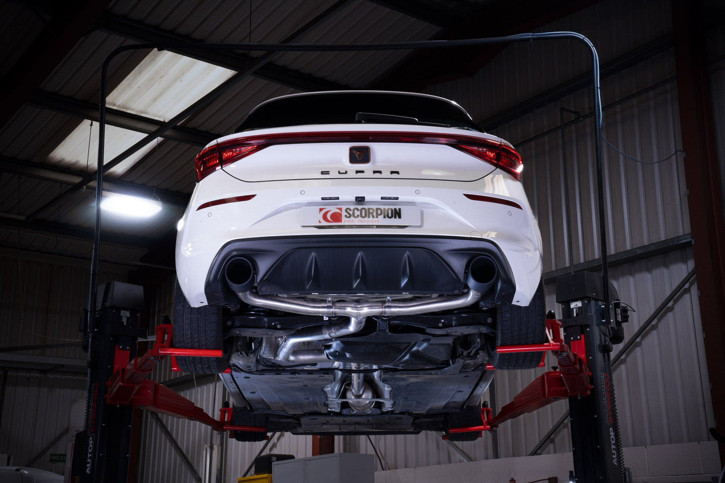 Scorpion Predator Non-Res GPF-Back Exhaust (Black Indy) for CUPRA Leon 245 (21-25)