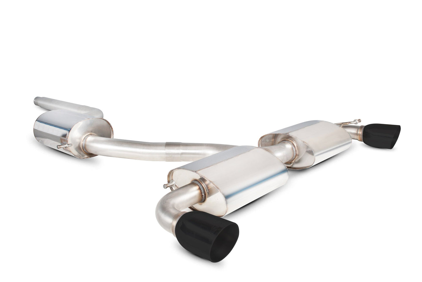 Scorpion Resonated Cat-Back Exhaust (Black Daytona) for VW Scirocco R (09-17)