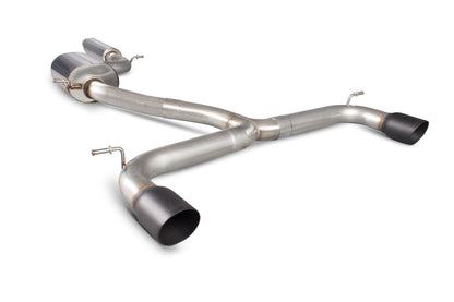 Scorpion Resonated Cat-Back Exhaust (Black Daytona) for VW Golf Mk7 GTI (13-16)