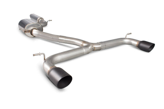 Scorpion Resonated Cat-Back Exhaust (Black Daytona) for VW Golf Mk7 GTI (13-16)