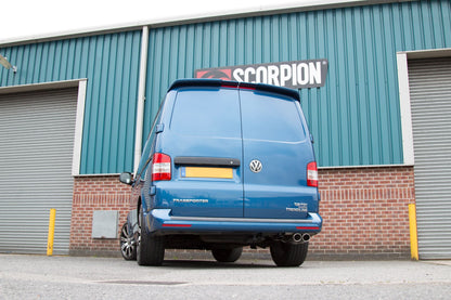 Scorpion Resonated Cat/DPF-Back Exhaust (Daytona Twin) for VW Transporter T5 & T6 2.0 BiTDI (15-19)