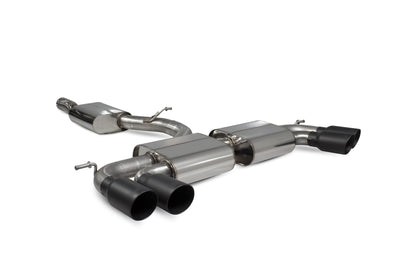 Scorpion Resonated Cat/GPF-Back Exhaust (Black Daytona) for VW Golf R Mk7.5 (17-20)