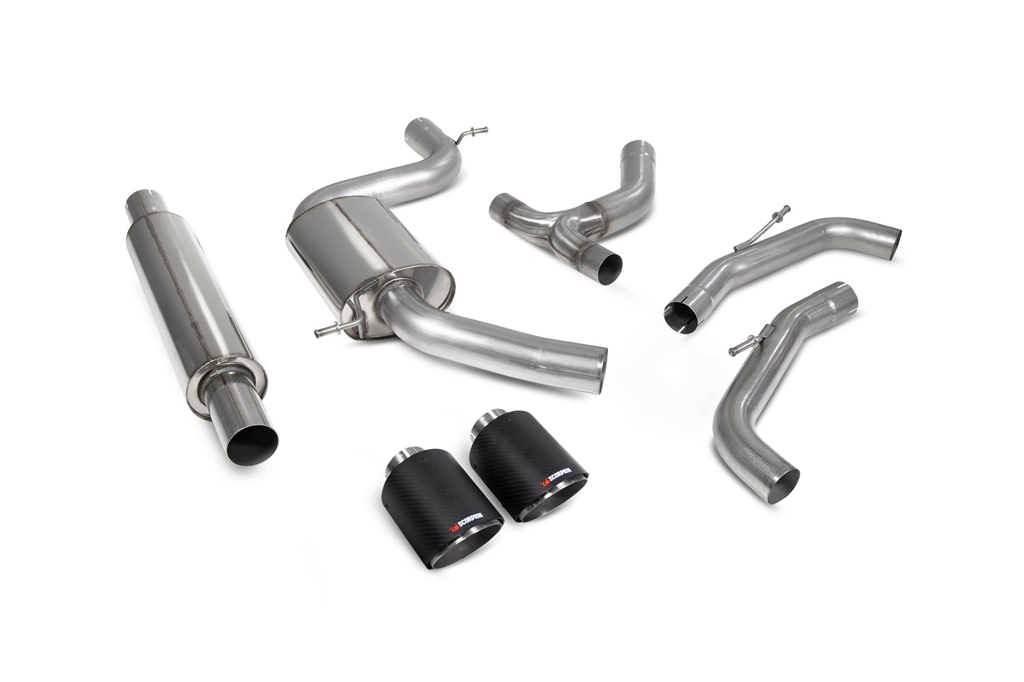 Scorpion Resonated GPF-Back Exhaust (EVO) for VW Golf Mk8 Mk8.5 GTI Clubsport (20-25)