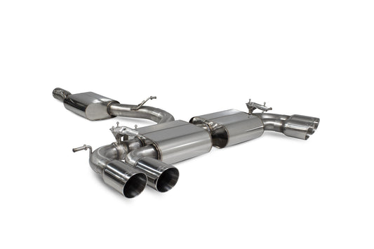 Scorpion Resonated Cat/GPF-Back Valved Exhaust (Daytona) for VW Golf R Mk8 (21-25)