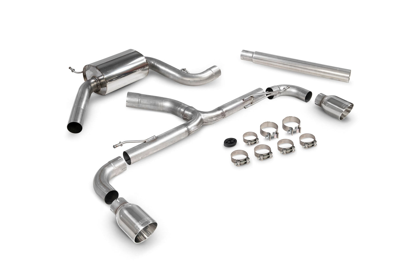 Scorpion Resonated Predator Cat-Back Exhaust (Daytona) for VW Scirocco R (09-17)