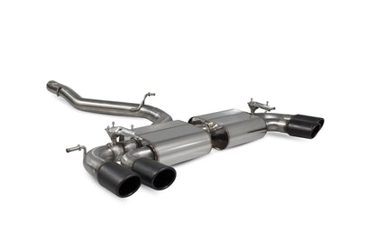 Scorpion Non-Res Cat/GPF-Back Valved Exhaust (Black Monaco) for VW Golf R Mk7.5 (17-20)