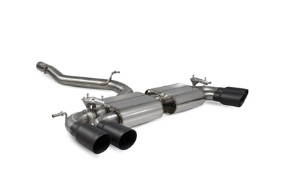 Scorpion Non-Res Cat/GPF-Back Valved Exhaust (Black Daytona) for VW Golf R Mk7.5 (17-20)