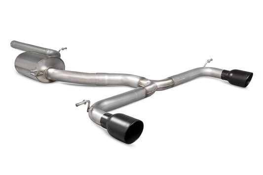 Scorpion Non-Res Cat-Back Exhaust (Black Daytona) for VW Golf Mk7.5 GTI (17-19)