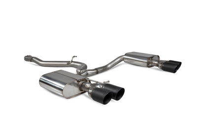 Scorpion Non-Res Cat-Back Exhaust (Black Daytona Quad) for VW Golf R Estate Mk7.5 (18-20)
