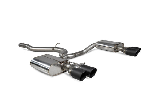Scorpion Non-Res Cat-Back Exhaust (Black Daytona Quad) for VW Golf R Estate Mk7.5 (18-20)