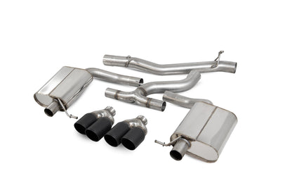 Scorpion Non-Res Cat-Back Exhaust (Black Daytona Quad) for VW Golf R Estate Mk7.5 (18-20)