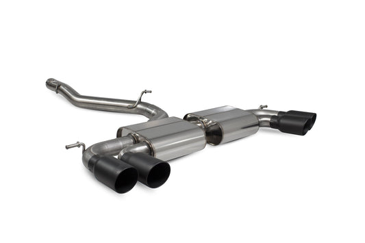 Scorpion Non-Res Cat/GPF-Back Exhaust (Black Daytona) for VW Golf R Mk8 (21-25)