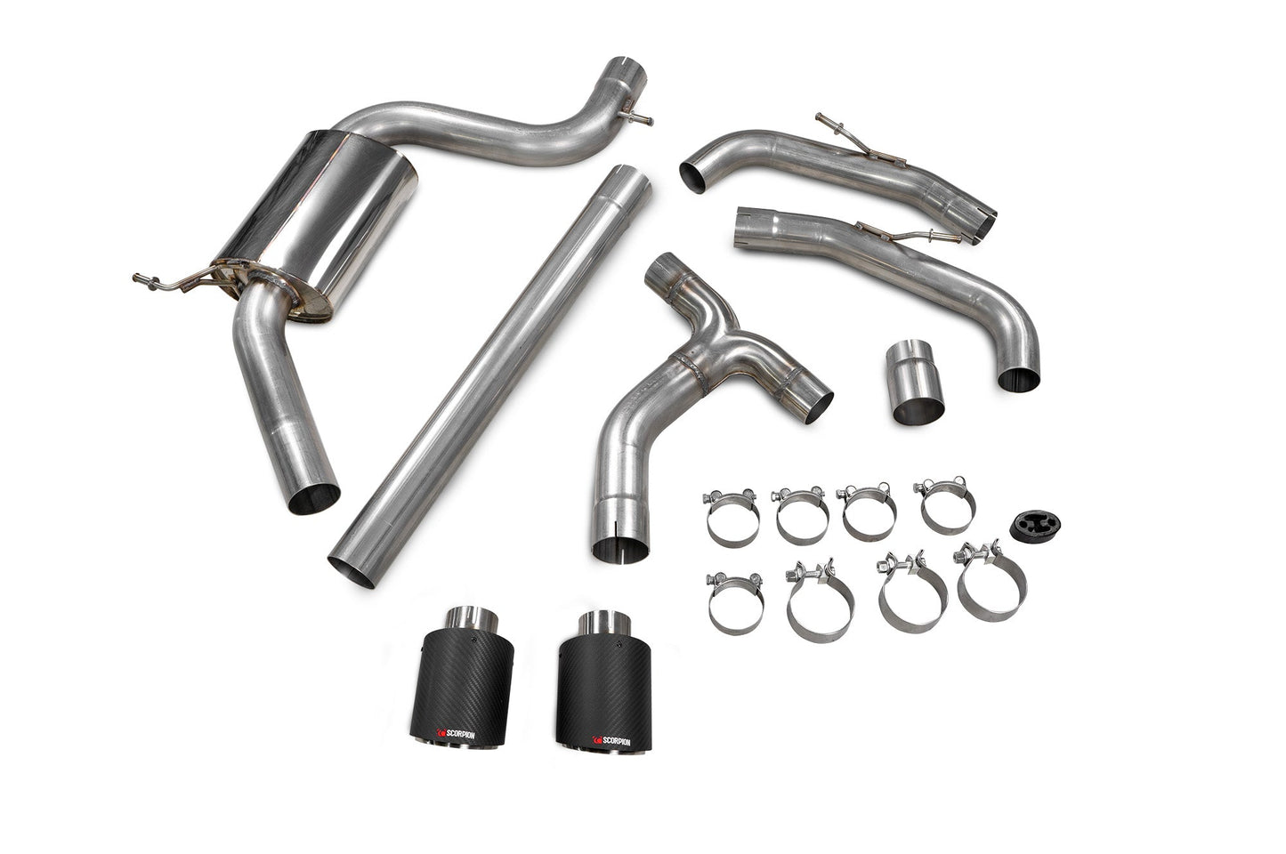 Scorpion Non-Res GPF-Back Exhaust (Ascari) for VW Golf Mk8 Mk8.5 GTI Clubsport (20-25)