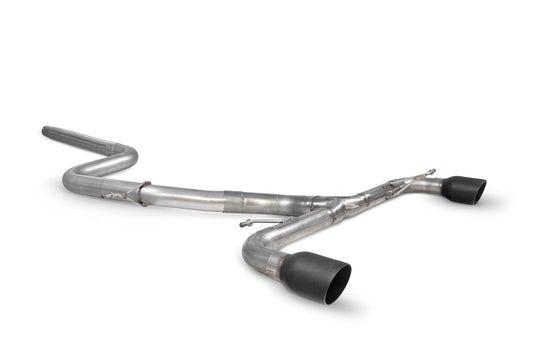 Scorpion Non-Res Predator Cat-Back Exhaust (Black Daytona) for VW Scirocco R (09-17)