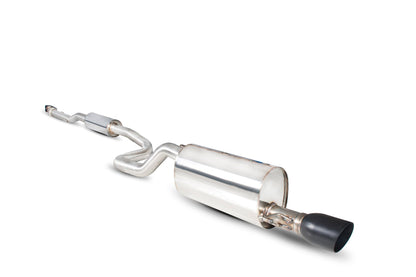 Scorpion Resonated Cat-Back Exhaust (Black Daytona) for Vauxhall Corsa D 1.4 T Black Edition (12-15)