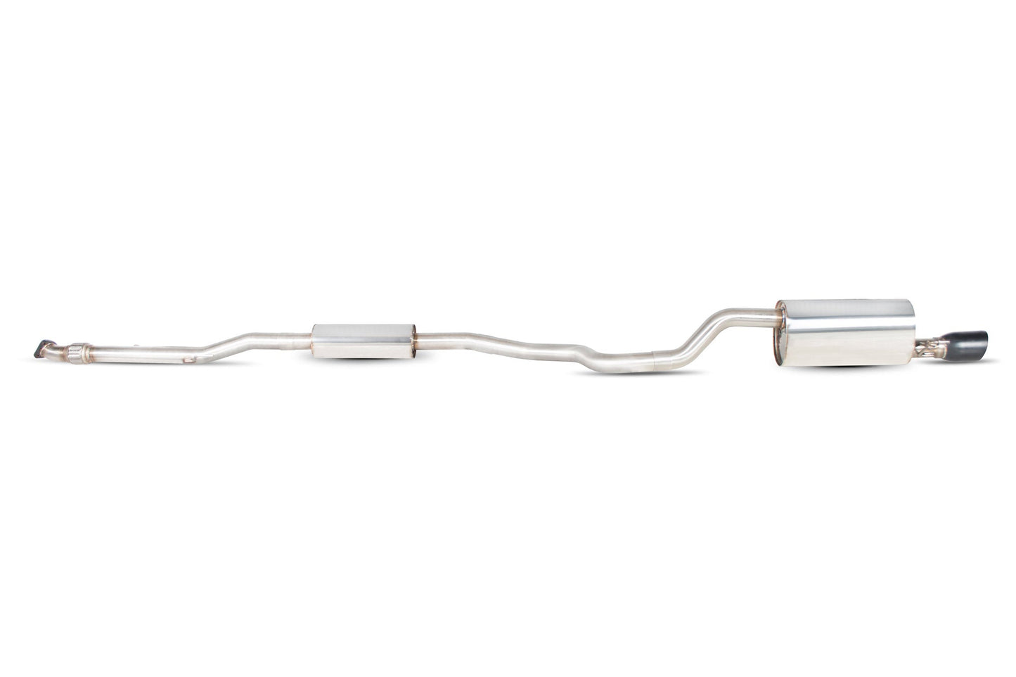 Scorpion Resonated Cat-Back Exhaust (Black Daytona) for Vauxhall Corsa D 1.4 T Black Edition (12-15)