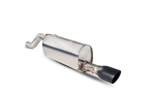 Scorpion Rear Exhaust Silencer (Black Daytona) for Vauxhall Corsa D 1.4 T Black Edition (12-15)