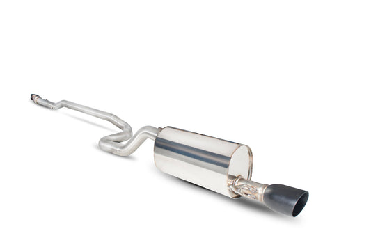 Scorpion Non-Res Cat-Back Exhaust (Black Daytona) for Vauxhall Corsa D 1.4 T Black Edition (12-15)