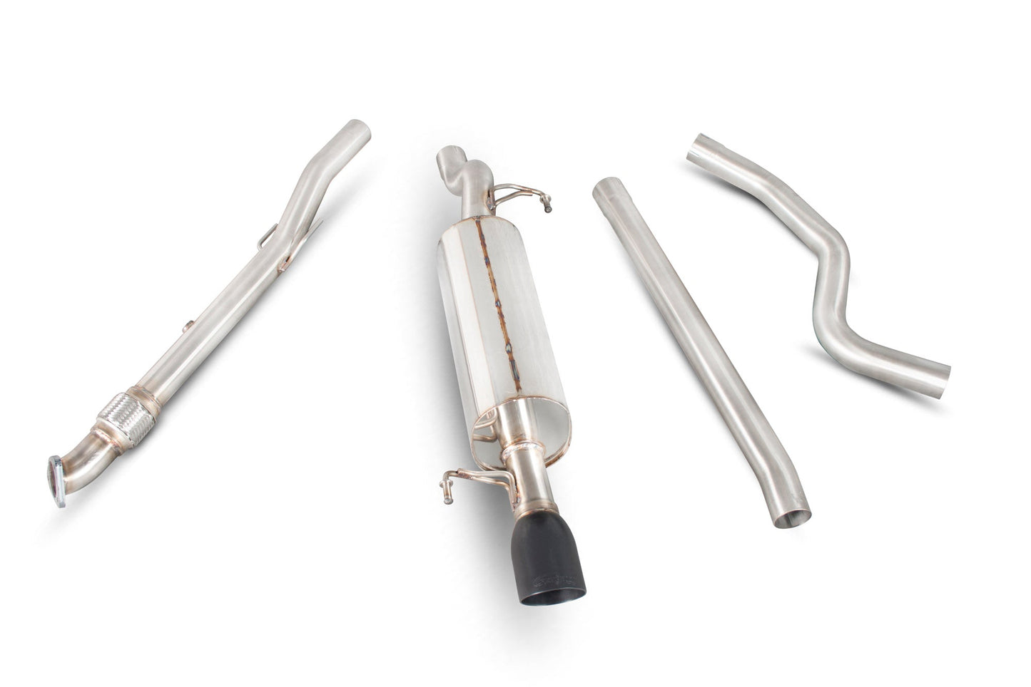 Scorpion Rear Exhaust Silencer (Daytona) for Vauxhall Corsa D 1.4 T Black Edition (12-15)