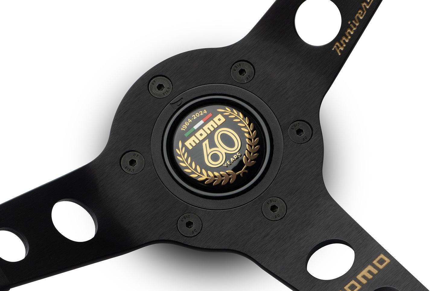 MOMO Mod.07 Steering Wheel - 60th Anniversary Ltd Edition Black Leather 350mm