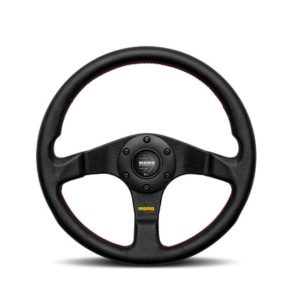 MOMO Tuner Steering Wheel  - Black Spoke/Black Leather 320mm